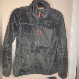 Columbia Charcoal Fleece with Orange Trim